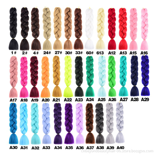 cheap synthetic braiding hair ombre jumbo hair synthetic fiber for box Braids twist braiding decoration dreadlock